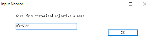 Custom Objective Naming